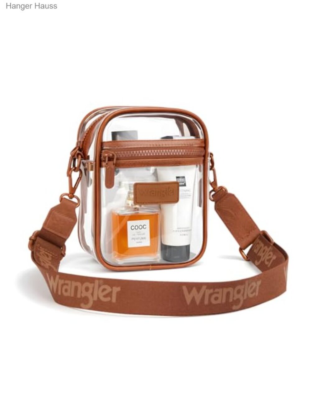 Clear Crossbody Bag Stadium Approved PVC Purse for Concerts & Sports - Picture 3 of 6